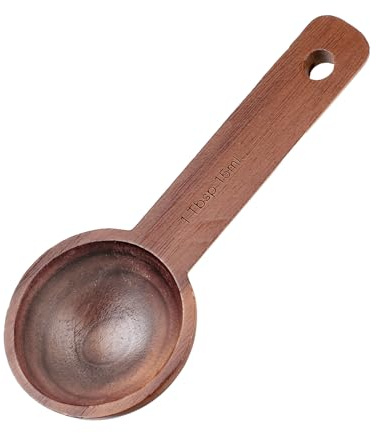 Kaffeelöffel aus Walnuss Holz 15 ml Holz Kaffee Messlöffel Löffel Kaffee für Messen von Kaffeebohnen Gemahlene Bohnen Tee