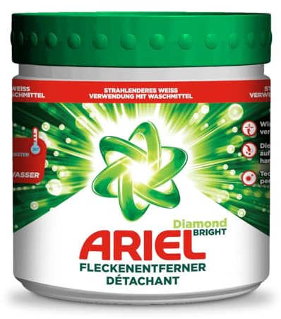 Fleckenentferner Ariel Pulver Diamon Bright für weiße Wäsche 500g, dose (1x500g)