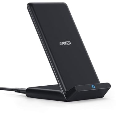 Anker 313 Induktive Ladestation, Qi-zertifiziert, Geeignet für iPhone 16 / 15 / 15 Pro / 15 Pro Max, SE (2020), 13 / 13 Pro / 13 Pro Max, XR,10W Schnellladefunktion für Galaxy S22 (Ohne Netzteil)