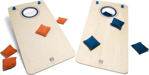 BS Toys Cornhole – Gartenspiel für Kinder & Erwachsene – Wurfspiel aus Holz für draußen – Familien-Outdoor-Spiel ab 6 Jahren