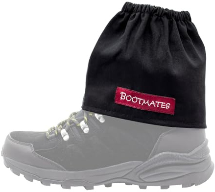 Bootmates Schuh-Überzieher | Gamaschen zum Wandern, Wanderzubehör | Schuh-Stulpen für Garten und Reiten | Arbeitskleidung für Wald, Straßenbau & Handwerk | Galosche kurz | (schwarz)