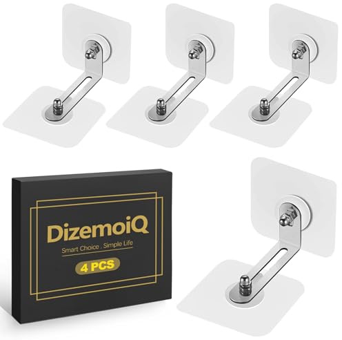 DizemoiQ 4 Paar Kippsicherung Möbel Wandbefestigung Möbelanker Kippschutz für Schrank Regal Kommode Babysicherheit Haustiere Möbelgurte Wandanker Set