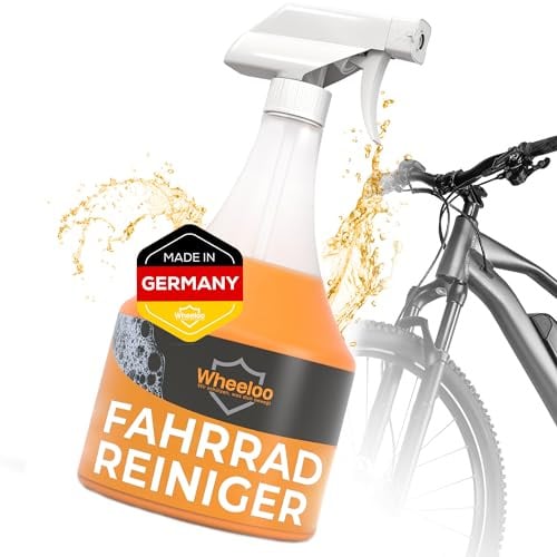 WHEELOO 1L Fahrradreiniger Ebike für alle Oberflächen & Kette I Made in Germany I Premium Reiniger für Fahrrad I Pflegemittel biologisch abbaubar I Fahrradpflege Sprühflasche