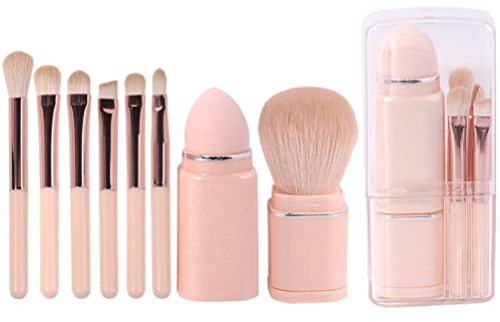 ZJchao Make -up -Pinsel -Set Tragbares Schönheitsinstrument für Reisen und Arbeiten Retractable Facial Cosmetic Pinsel Set