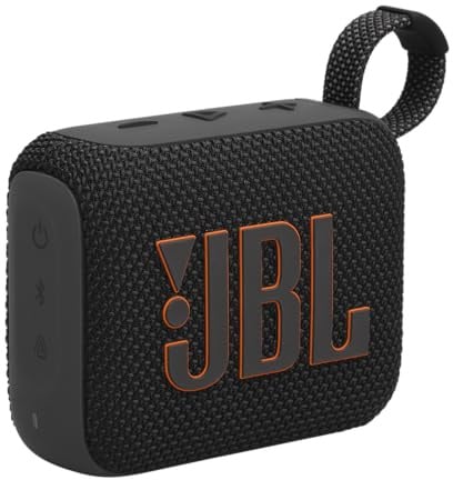 JBL Go 4 in Schwarz – Tragbare Bluetooth-Lautsprecher-Box mit JBL Pro Sound, tiefem Bass und Playtime-Boost-Funktion – Wasserfest und staubfest – 7 h Laufzeit