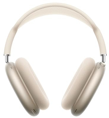 Apple AirPods Max Kabellose Kopfhörer, aktive Geräuschunterdrückung auf Pro Level, Transparenzmodus, personalisiertes 3D Audio, USB-C Ladecase, Polarstern
