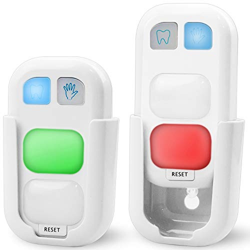 HONWELL LED Zahnputzuhr und Handwäsche Timer für Kinder - 2 Pack Batteriebetrieben Kabellos - Geschenk für Jugendliche
