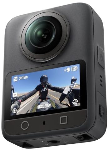DJI Osmo 360 Standard Combo – 360 Grad Kamera mit 1-Zoll Sensor, Natives 8K-360° Video, 120MP Panoramafotos, 100 Min 8K Aufnahme, Wasserdicht, Kompakte Action Cam & Vlog Kamera für Reisen und Sport