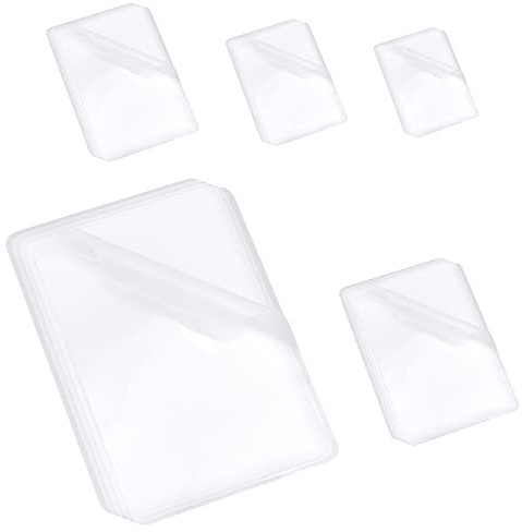 NBEADS 150 Stück 5 Größen Foto Heiß Laminierfolien, Transparent Laminierbeutel Folie Fotoschutzfolien Heiße Laminatbeutel Blätter für versiegelte Foto Karte Unterlagen Visitenkarten