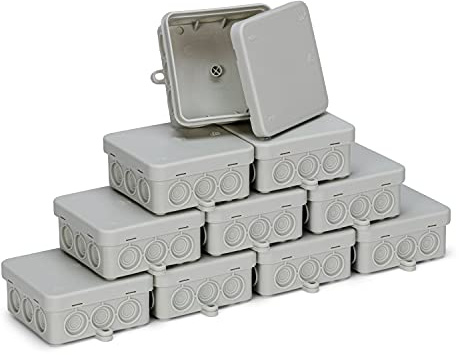 CusoTec 10 Stück Abzweigdose Verteilerdose Abzweigkasten Verbindungsdose Feuchtraum IP54 85x85x40mm