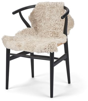 Nordic Sheep Lammfell Kurzhaar Echt Teppich 90x60 cm, Beige | Echtes Lammfell, jedes Stück ein Unikat der Natur, ideal für Sofa, Stuhl & Esstisch, viele Farben