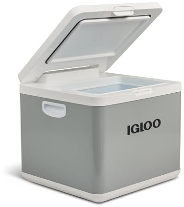 Igloo IH45 Hybrid Kompressor Kühlbox 45L – 12V & 230V Mini‑Kühlschrank für Auto, Camping, Wohnmobil & Boot – elektrische Hybrid Kühlbox mit starker Kühlleistung, leise & energieeffizient