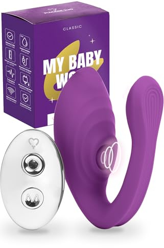 MySecretCase Vibrator mit Fernbedienung Vibratorensets für Frauen Klitoris 7 Vibrationsmodi 7 Druckmodi C-Form Klitoris Stimulator & G Punkt Vibration für Frauen Leises Sexspielzeug aus Silikon