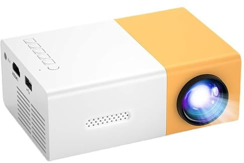 Mini Beamer Device 720P HD Tragbarer Smart Projektor, 10000 Lumens, Video Projektor für Schlafzimmer mit HiFi Stereo, HDMI/USB/Audio, kompatibel mit Handy, Laptop, TV Stick, PS5