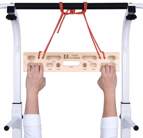 Two Stones Tragbares Hangboard Klettern | Kletterhangboard als Hangboard für Klettertraining Indoor und Outdoor