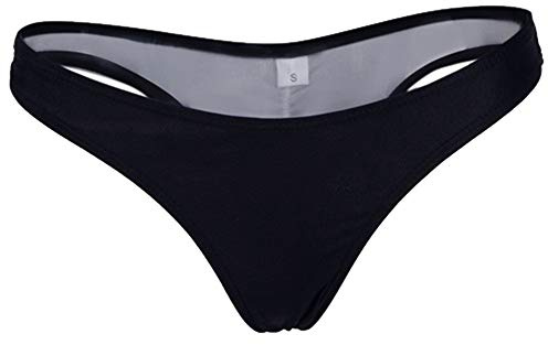 FXTYK Brazilian Bikini Hose Tanga Bikinihose Unterteil Style Damen | Beachwear V Rouched Bikini Bottom Badeanzug Thong bikinihosen für damen