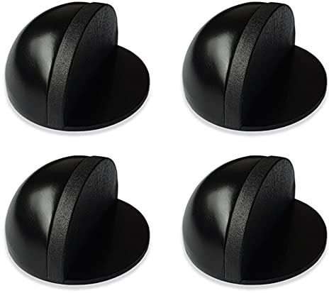 4 Stück Türstopper, Stopper Edelstahl Selbstklebender Boden Türstopper für alle Glastüren Balkontüren Hartböden