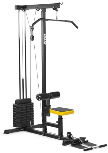 Dione LT60 Latzugturm - Latzugstation - Mit 60kg Trainingsgewicht - Erweiterbar bis zu 90 kg - Fitness Station - Homegym