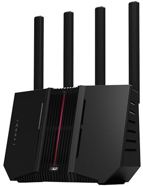 ASUS RT-BE92U BE9700 Tri-Band WiFi 7 Router (unterstützt 320MHz & 4096-QAM, Multi-Link-Betrieb (MLO), AI WAN-Erkennung, AiMesh-Unterstützung, abonnementfreie Netzwerksicherheit, VPN, Smart Home)