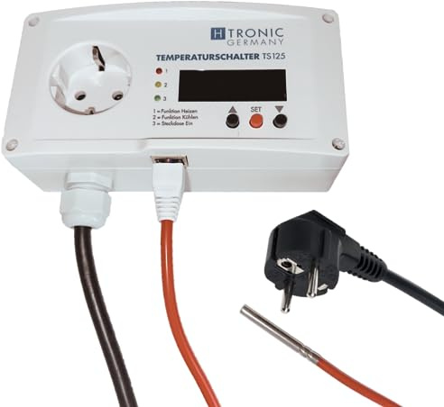 H-Tronic TS 125 Plus Temperaturschalter Temperaturregler Thermostat - 55 bis +125 ° C