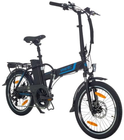 smartEC Camp-20H E-Bike Klapprad 250W Hinterradmotor Li-Ion-Akku 36V/15,6Ah 20 Zoll E-Klapprad E-Faltrad Elektrofahrrad Reichweite 100km bis 25 km/h