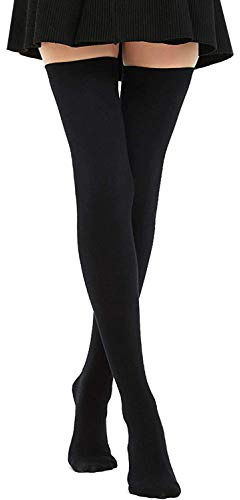 DRESHOW Damen Extra Lange Socken Überknie Kniestrümpfe Overknee Strümpfe Lange Gestreifte Socken Lässige Hoch Booten Strümpfe