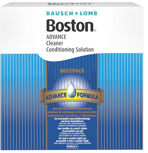 Bausch + Lomb Boston Advance Multipack, für harte Kontaktlinsen: 3 x 30 ml Reiniger, 3 x 120 ml Aufbewahrungsflüssigkeit