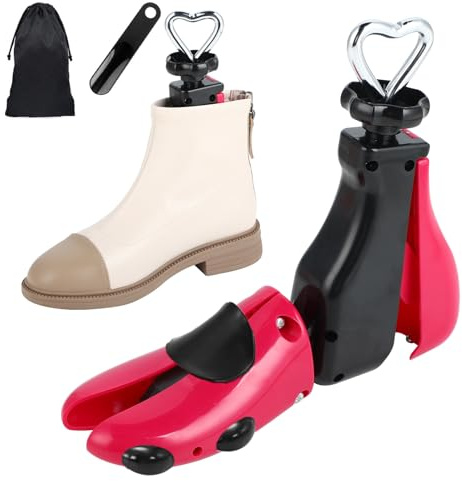 Tigcent Schuhspanner Herren und Damen Stiefelspanner mit Schuhlöffel, 4-Wege Schuhdehner Schuhweiter für Einstellbare Länge und Breite, 1 Stück (1 Stück, 37-43)