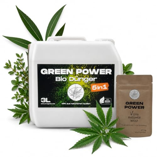 Green Power Bio Cannabis Dünger 5in1 S&R Organics für Wuchs und Blüte (3L)