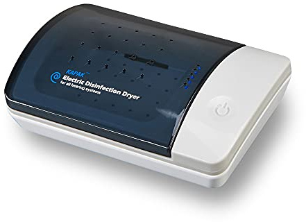 Kapak Elektronischer Ultraviolett C Reiniger und Trockner für Hörgeräte und Luftentfeuchter, automatischer Trockenkoffer