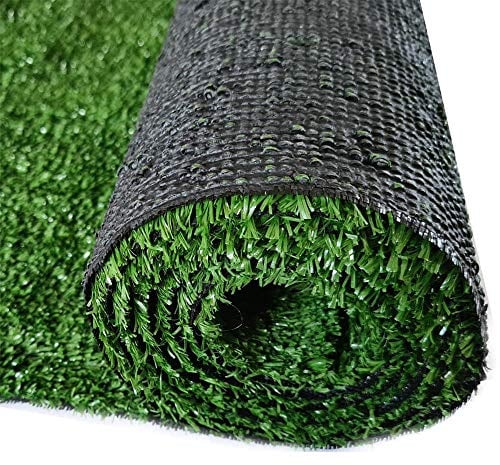 Kunstrasen 100x500 – Wetterfester Outdoor Teppich in Grün für Balkon, Terrasse & Garten | Robuster Teppichboden als Rasen-Alternative