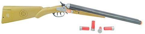 Toyland® 75cm Doppelfass Western Schrotflinte mit Sound-Effekte und Auswerfen Shells