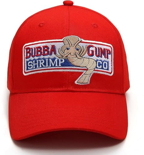Himozoo Bubba Gump Baseball Cap Einstellbare Shrimp Co. Bestickte Forest Gump Kostüm Hüte, Bubba Gump Shrimp Cap