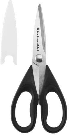 KitchenAid KE351OHOBA Allzweck Schere mit Schutzhülle, Edelstahl, schwarz