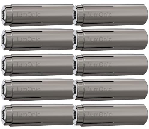 Lumonic 10x Schlaganker M12 x 50 Verzinkt I Zur Verwendung als Keilanker, Metalldübel, Bolzenanker, Blitzdübel I Für verschiedene Arten Durchsteckmontagen