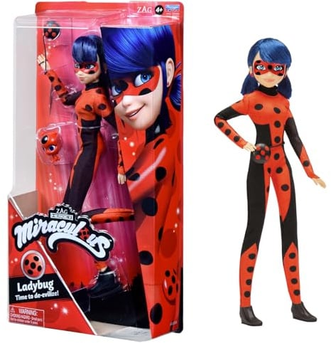 BANDAI - Miraculous Ladybug - Puppe - Ladybug Time to de-evilize- 26 cm große Ankleidepuppe - P50006