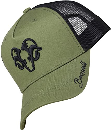 Bexxwell Trucker Cap mit 3D Logo-Stickerei (Olivgrün/Schwarz)