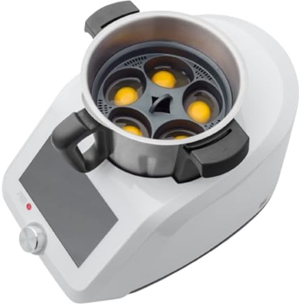 Eierpochierer für Monsieur Cuisine Smart/Connect mit 5 Pochierformen | CucinaOra Monsieur Cuisine Zubehör mit 5 Kammern à 110 ml, Antihaft-Einsatz, BPA-frei