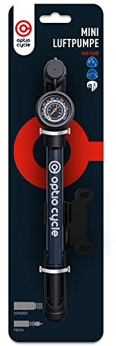 Mini Fahrradpumpe 120 PSI / 8,3 Bar – Kompakte Rahmenpumpe mit Halterung | Handpumpe Fahrradpumpe Alle Ventile | Kleine Luftpumpe für Rennrad, MTB, E-Bike | Portable Fahrrad Pumpe Klein