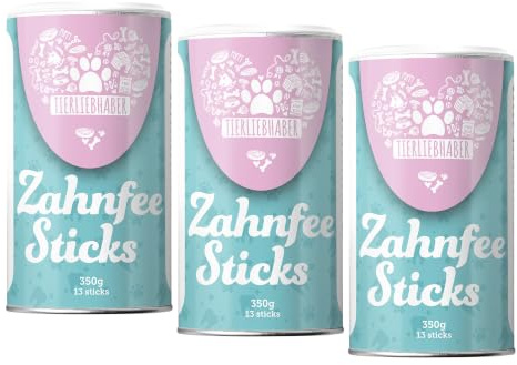 Zahnfee Dental Sticks Hund Zahnsteinentferner – Zahnpflege Hund Leckerli | Tierärztlich entwickelte Zahnsticks Hund gegen Mundgeruch, Zahnbelag & Zahnstein, Hunde Dental Sticks zur Zahnreinigung Hund