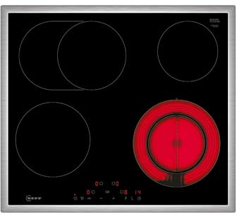 NEFF T16SDF9L0, N 70, Elektrokochfeld, autarkes Glaskeramik-Kochfeld 60 cm breit, Touch Control, Powerstufe, Bräterzone, aufliegend, Schwarz