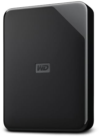 WD Elements AE 4 TB Tragbare Externe Festplatte, SuperSpeed USB 3.2 Gen 1/USB 3.0, Plug-and-Play-Erweiterung, Formatiert für Windows, Schwarz