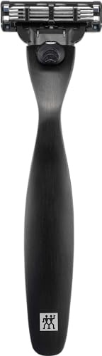 ZWILLING Rasierer (Optimale Rasur, prämiertes Design, Gillette Mach3 Klingensystem, hypoallergen, mit Klinge und Schutzkappe), Premium, Schwarz