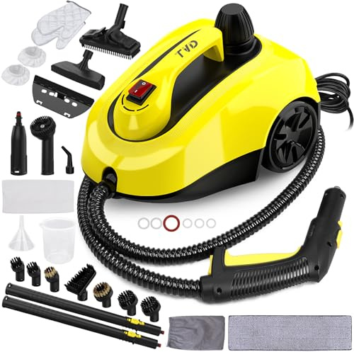 TVD Dampfreiniger, Polstermöbelreiniger, Dampfreiniger mit 5 m extra Langem Netzkabel für Bodendampfer, Ofen, Auto, Fliesen, Teppich, Polster, Sofa, Bettwanzen.