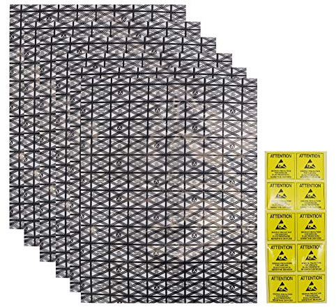 HRX Package 20 Stück Große Antistatische Beutel mit Antistatischem Aufkleber, 30x40cm Open Top ESD Tüten Antistatikbeutel für Motherboard Grafikkarten Festplatten