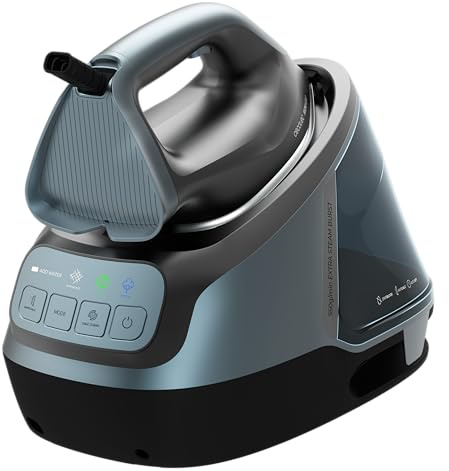 Cecotec Vertikale Bügelstation H-2400 Station Instant Steam. 2800W, Keramiksohle, Dauerdampf 150g/min, Dampfstoß 550g/min, Automatische Wasserpumpe, Tropfstopp- und Antikalk-System