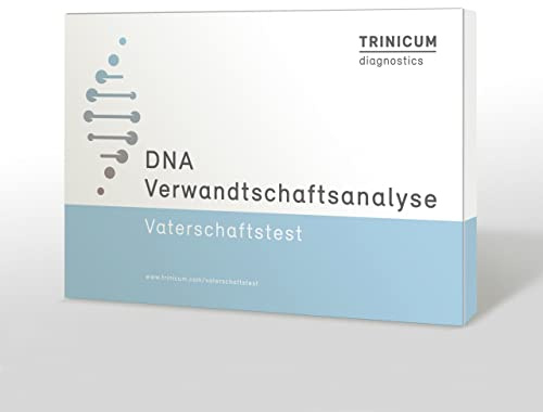 TRINICUM Vaterschaftstest Vater & Kind – DNA Labor ohne Zeugen 2 Personen | DNA Test für Vater & Kind mit Laborauswertung - Probenentnahme per Wangenabstrich - diskret und vertraulich