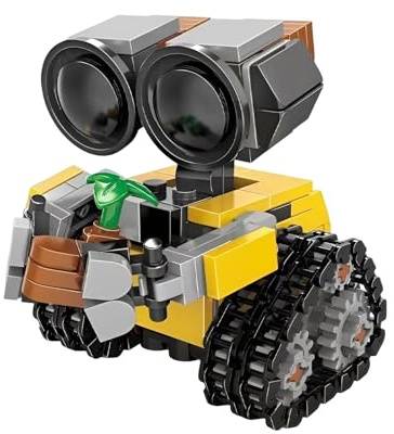 MirthMakers Mini Wall Roboter-Bausatz – 217PCS Roboter-Bauset, Filmfigur, Sammlerstück im Sci-Fi-Stil, Dekoration für Homeoffice, STEM-Lernspielzeug, Kreatives Geschenk für Kinder Erwachsene