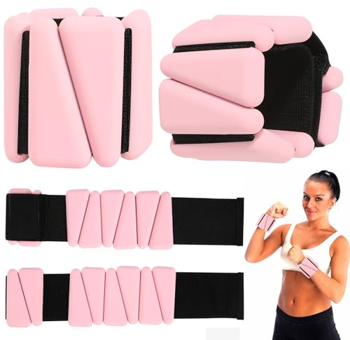 Gewichtsmanschetten Handgelenkgewichte Knöchelgewichte 2er-Set Gewichte Tragbare Gewichtsmanschetten für Beine und Arme (1 lb/1stk) Ankle Weights für Pilates, Yoga, Cardio
