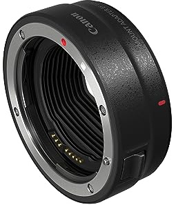 Canon Bajonettadapter EF-EOS R für EOS R Systemkameras kompatibel mit EF und EF-S Objektiven Schwarz